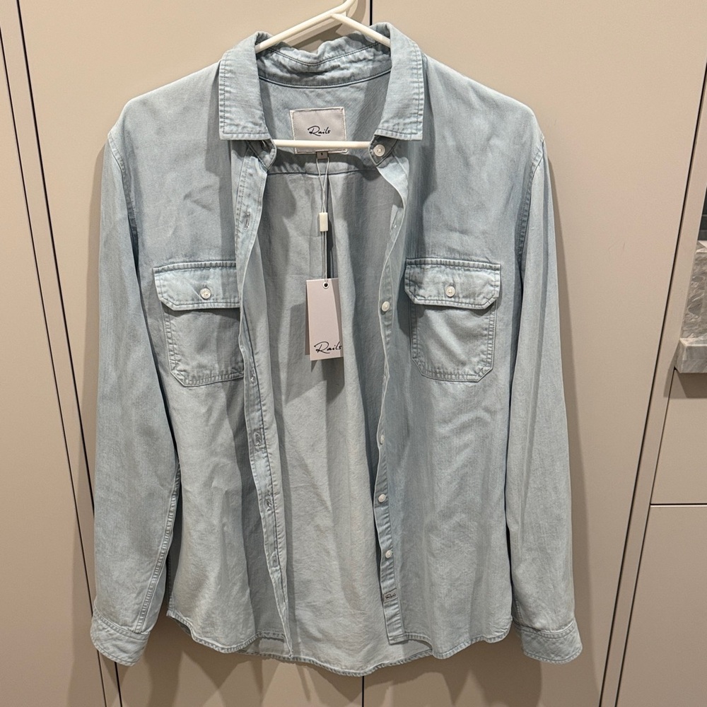 Rails Denim Button-Up Shirt NWT small